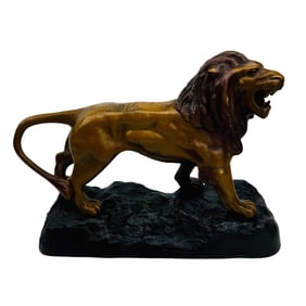 Paul Marcel Dammann 1885-1935 Lion Sculpture 14"