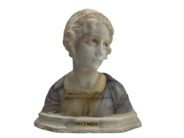 Prof Giuseppe Bessi 1857-1922 Alabaster Sculpture