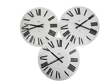 Alessi Firenze Quartz Movement Wall Clock 3pc LOT
