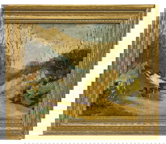 Hanny Van Der Velde 1883-1959 Cottage Oil Painting