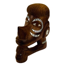 Solomon Islands Wooden Nguzu Nguzu Canoe Prowl