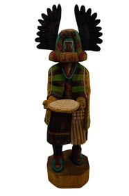 Richard Dewakuku Hopi Crow Mother Kachina Doll 19"