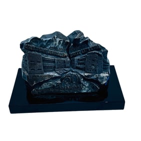 Bayit Lepletot Jewish Judaica Silver Wax Sculpture