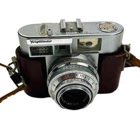 Vitomatic II Voitlander Rangefinder Camera w Case