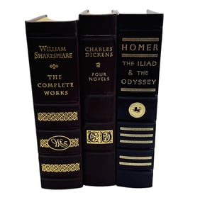 Homer Charles Dickens & Shakespeare Books 3pc LOT