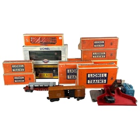 Lionel Train Coal Loader Milk Car Reefer 13pc LOT