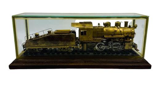 Juniata Shop Gilt Brass Locomotive Toy Train Model