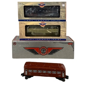Lionel Pullman Passenger Barrel Ramp Car 4pc LOT