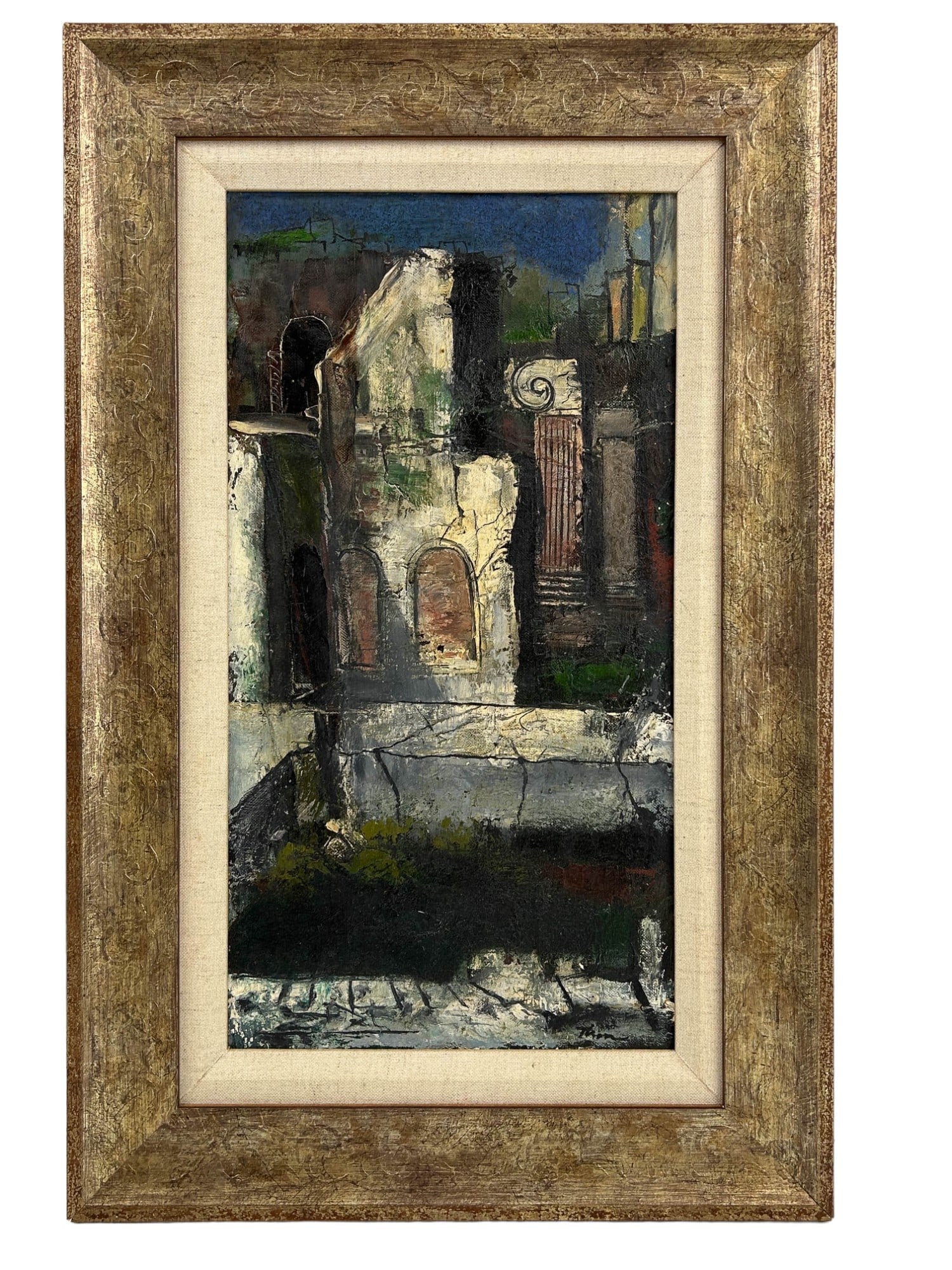 William Thon 1906-2000 Abstract Landscape Painting (1 of 3)