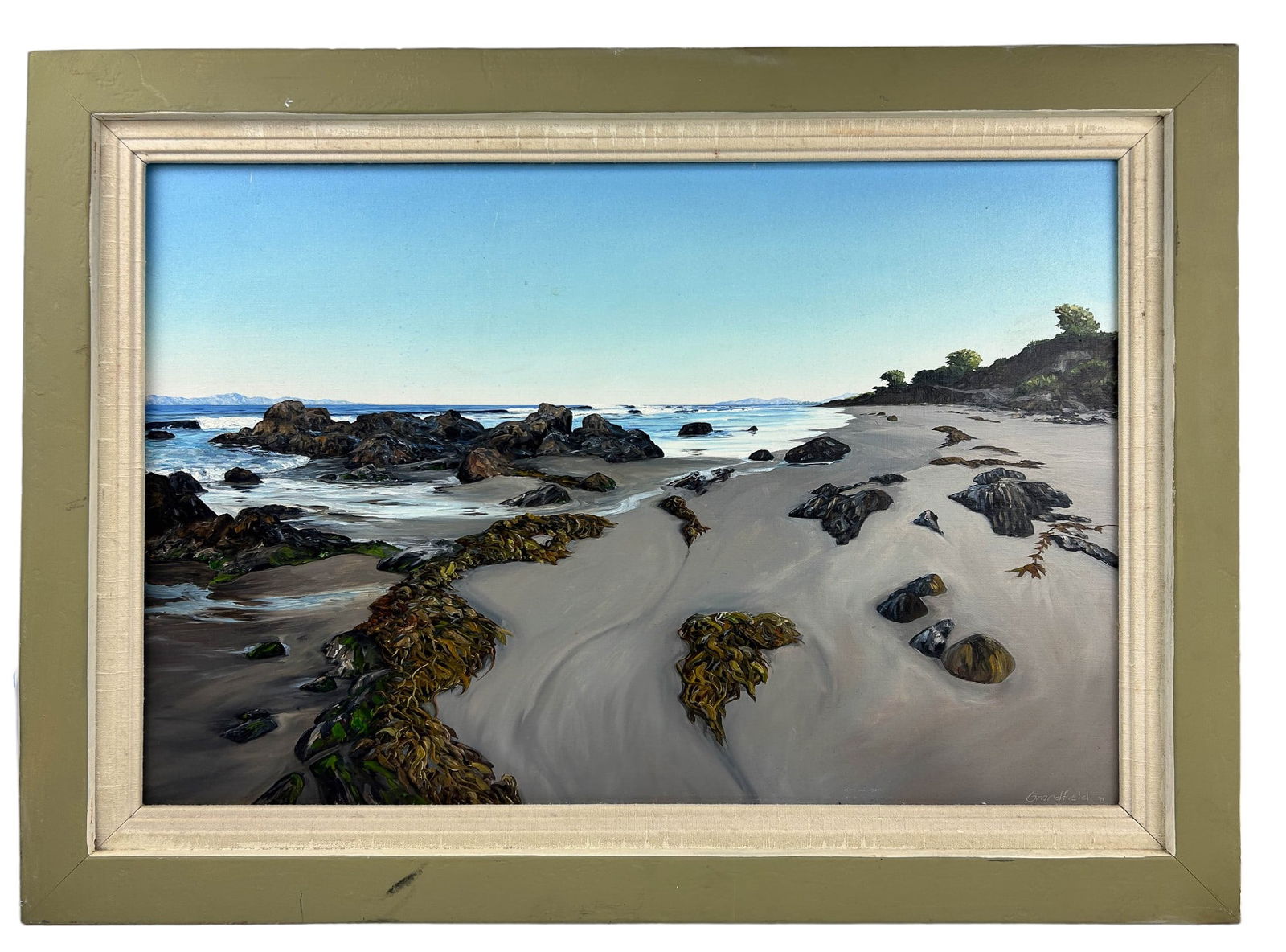 John Granfield Coastal Beach Scene Oil Painting (1 of 7)