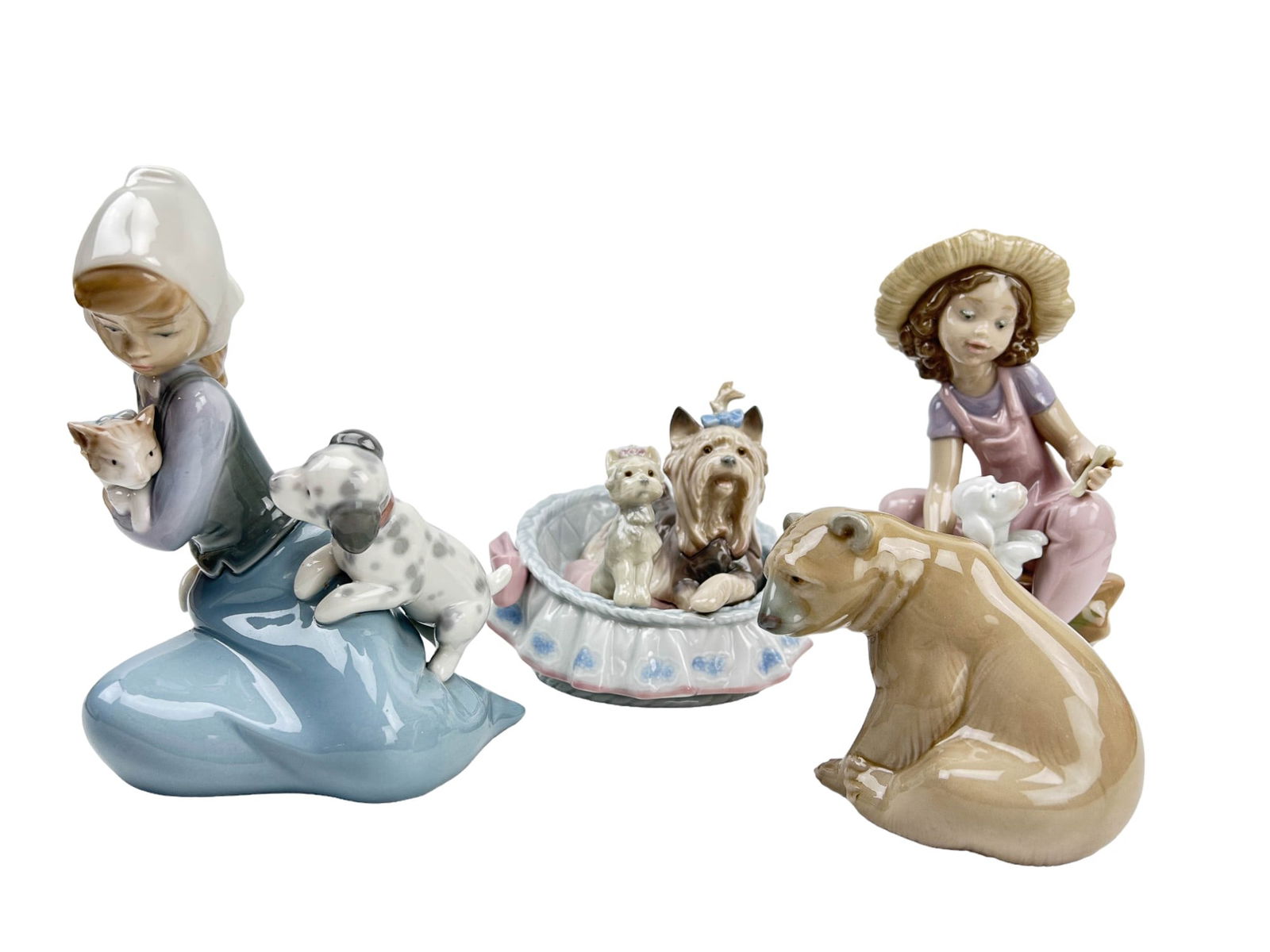 Lladro Spain Porcelain Figurines 4pc ESTATE LOT (1 of 6)