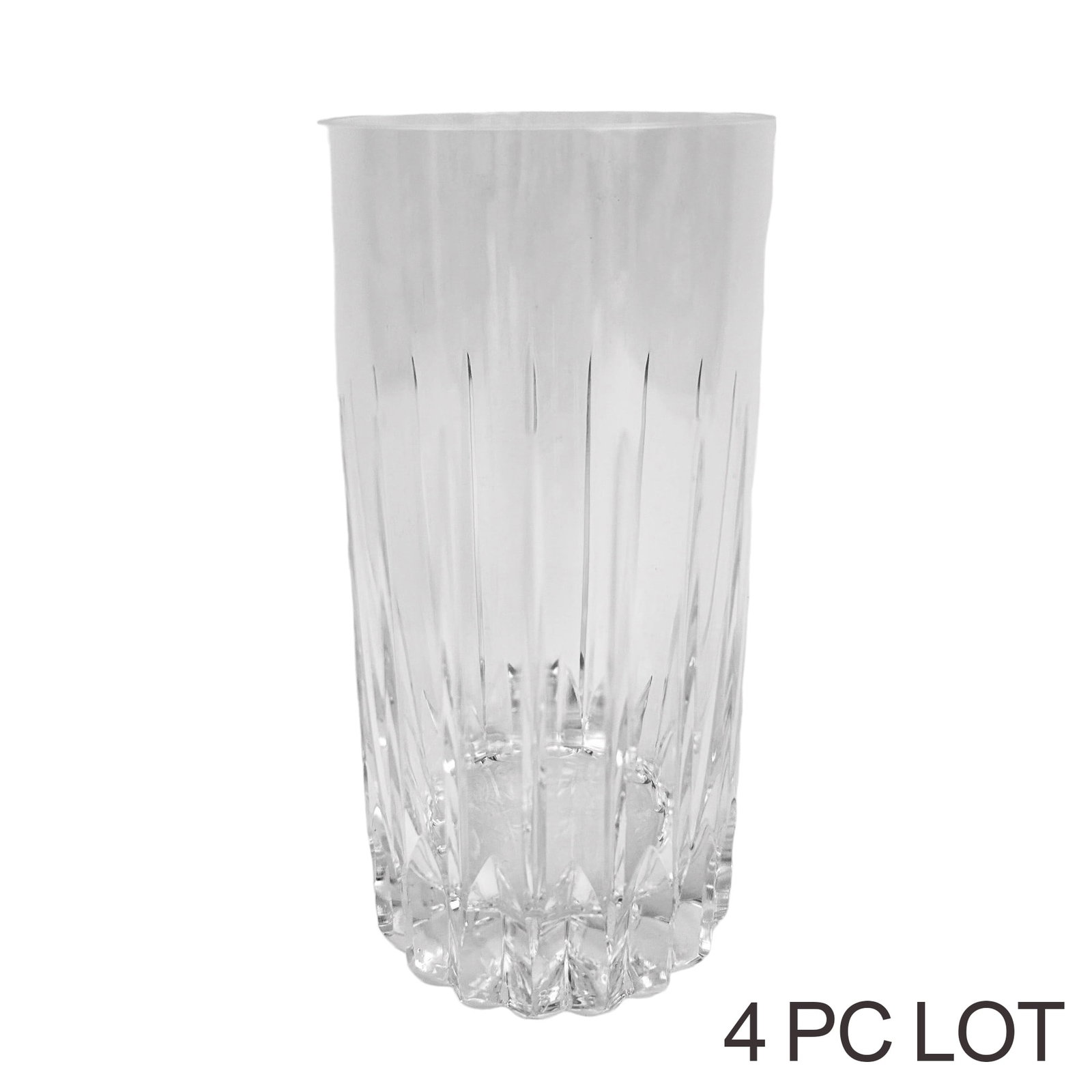 28 Lenox Starfire Concord Barware Highball Glasses: Manufacturer : Lenox. Pattern : Starfire (Concord Barware). Production years : 1984 - 2004. Design features vertical cuts to the body, the base with a zig zag / saw tooth design, around. Signed ~ stam