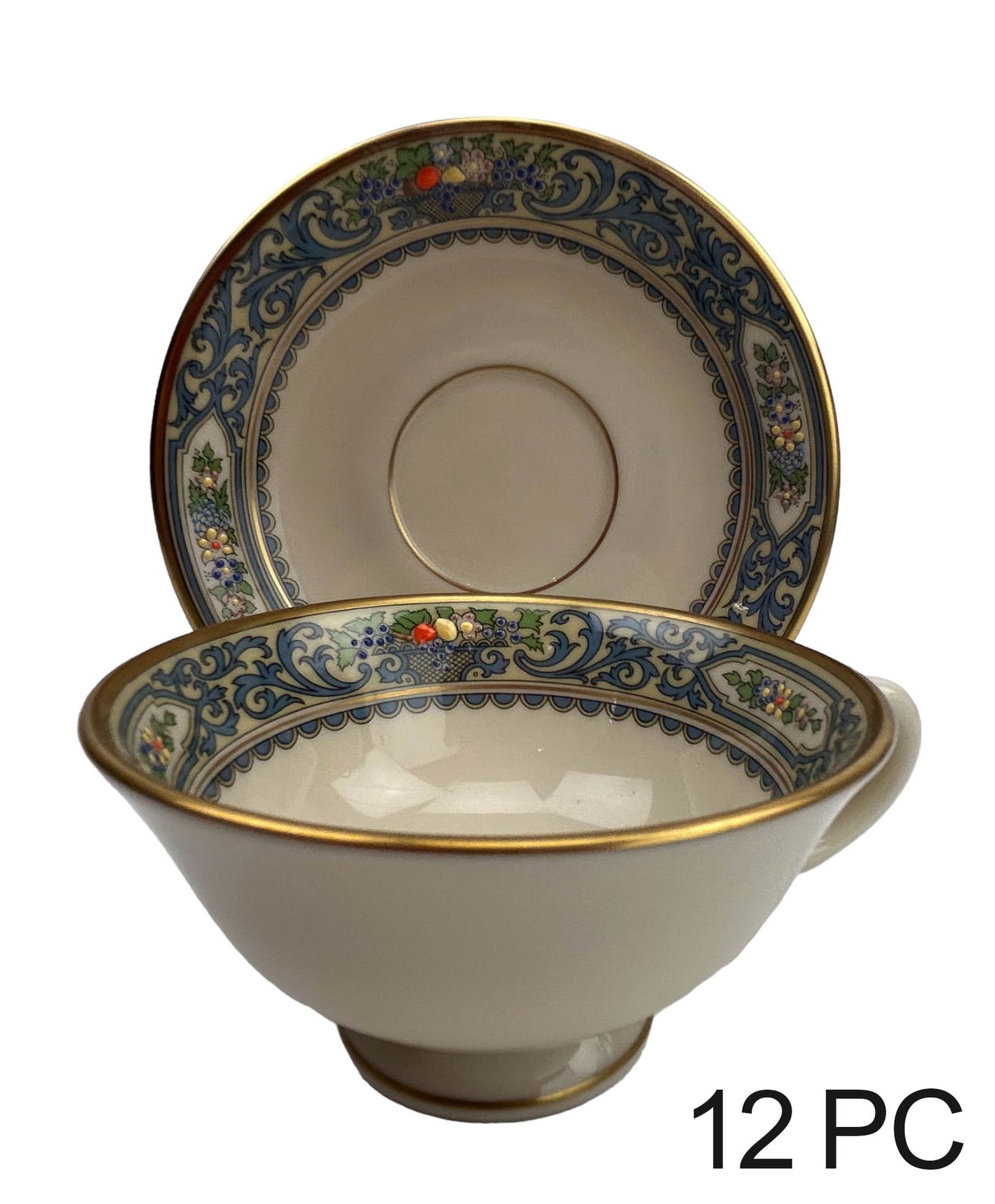 Lenox Porcelain Autumn Tea Cups Saucer 24pc LOT (1 of 6)