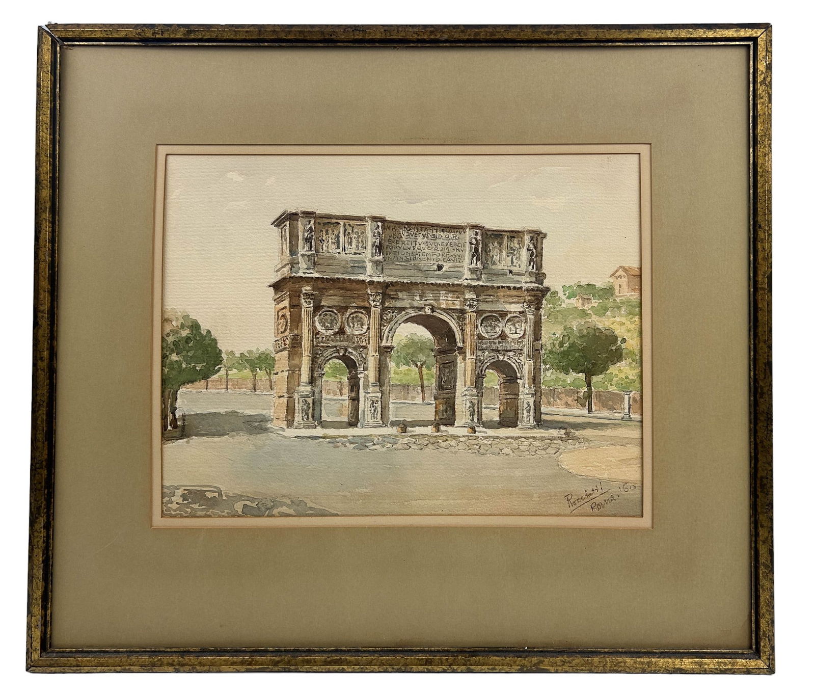The Arch of Constantine Italy Watercolor Painting (1 of 4)