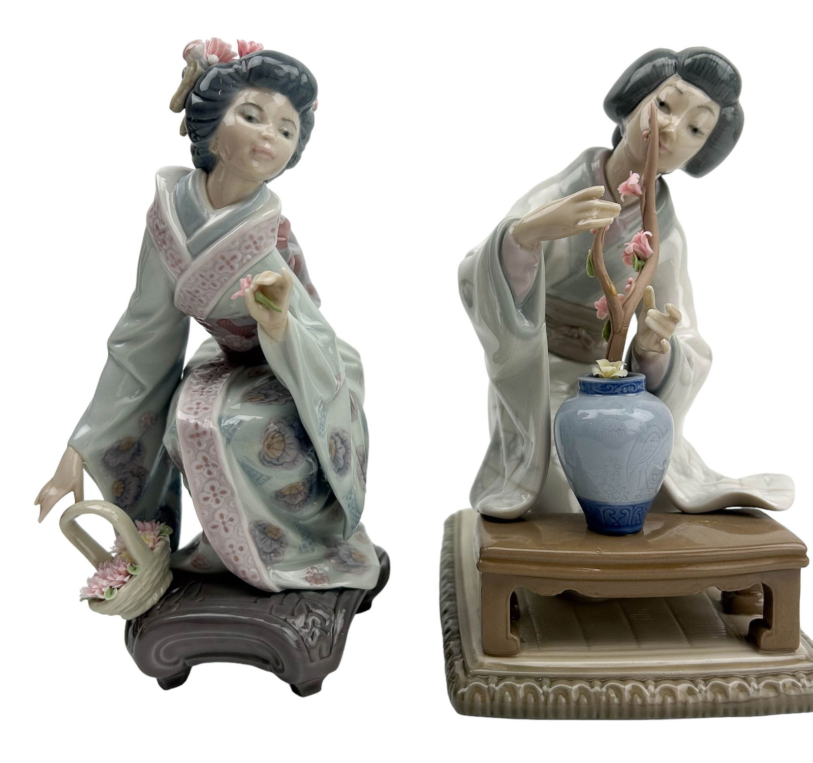 Lladro Yuki & Oriental Girl Porcelain Figurine 2pc (1 of 13)