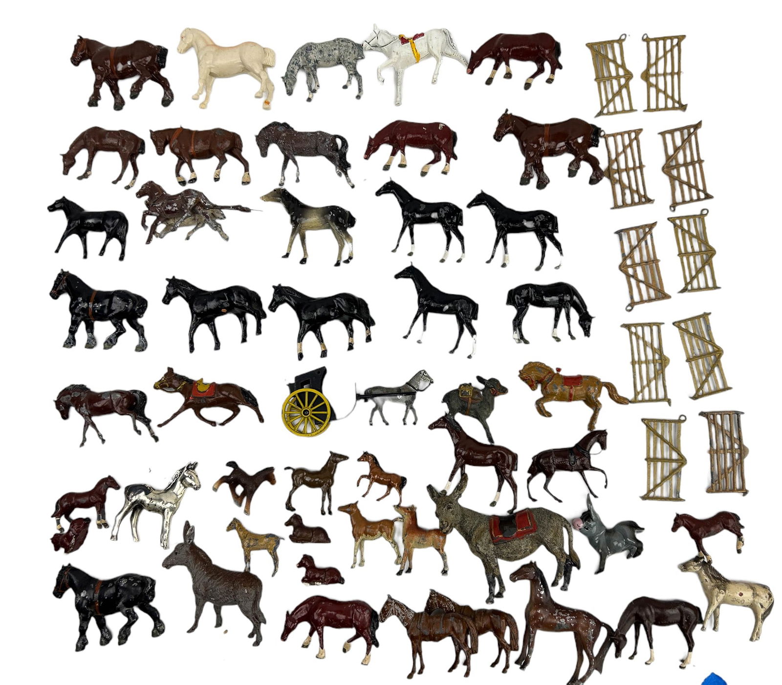 Mini Cold Painted Equestrian Horse Figurines LOT (1 of 9)