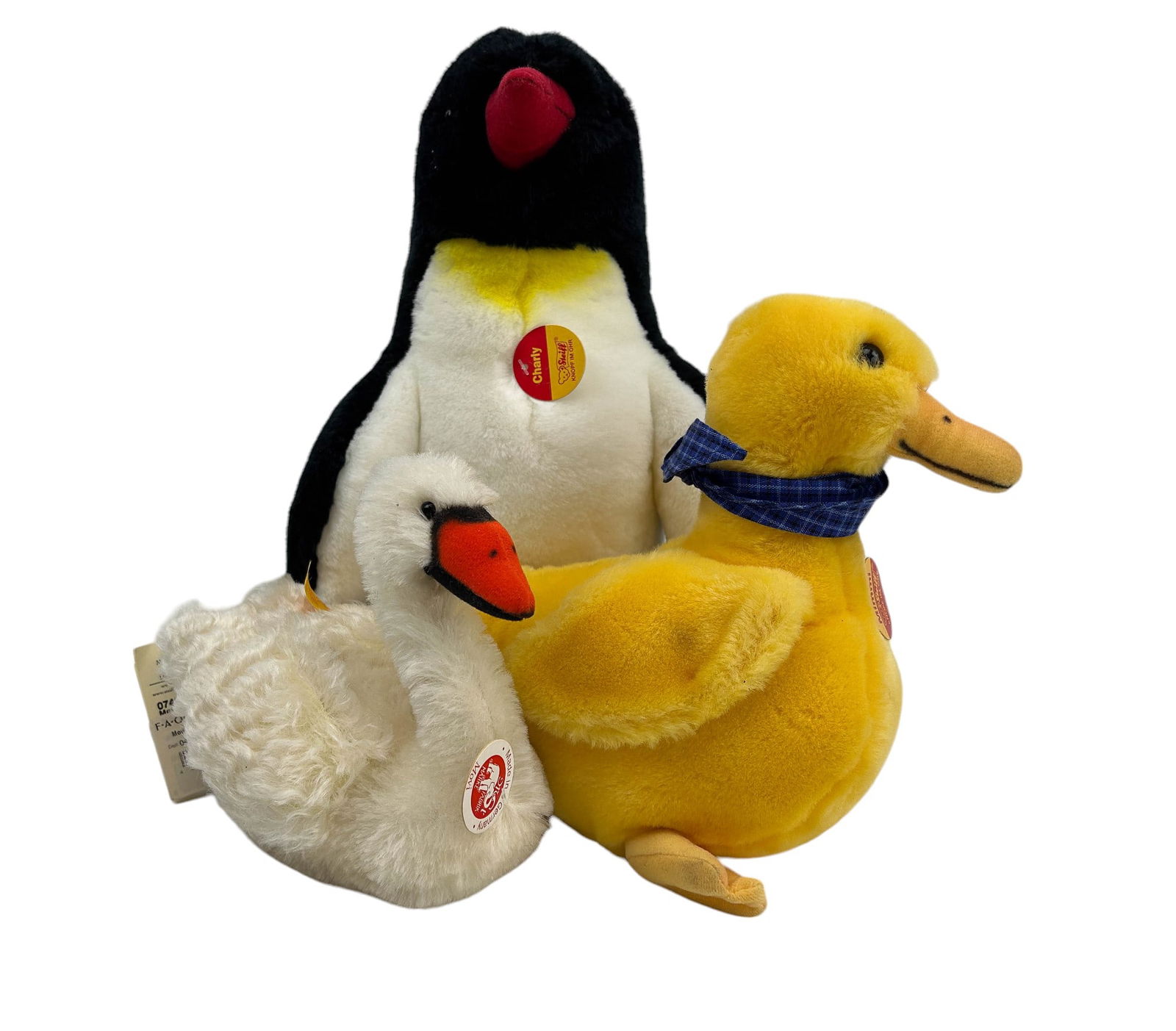 Steiff Penguin Duck Swan German Stuffed Toys 3pc (1 of 13)