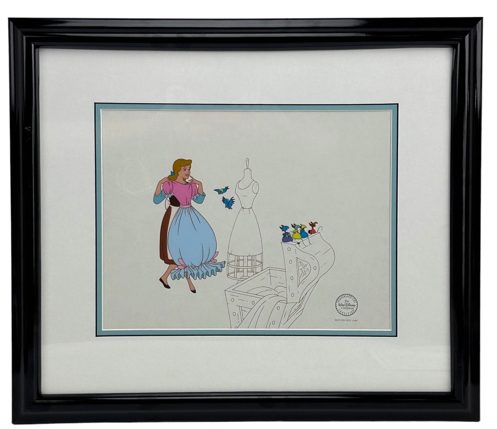 Walt Disney Cinderella & Mice Color Serigraph Cel (1 of 4)