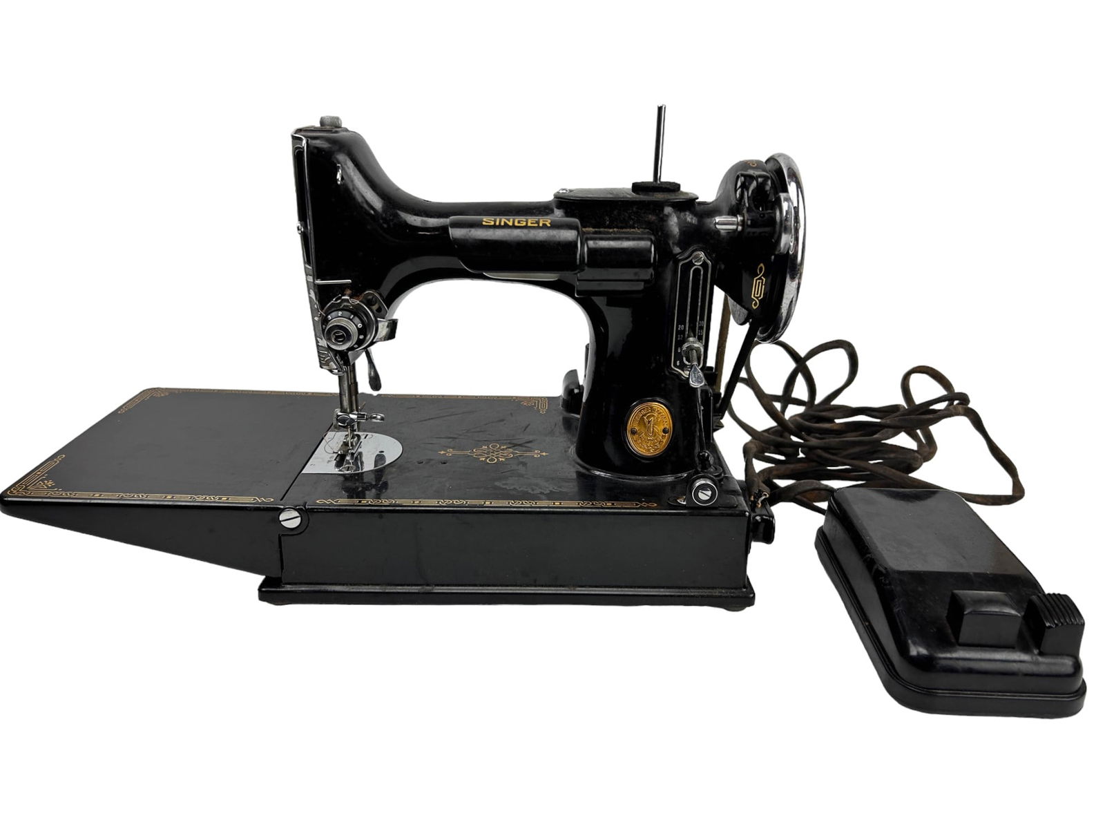 Singer Featherweight Electric Sewing Machine w Box (1 of 13)