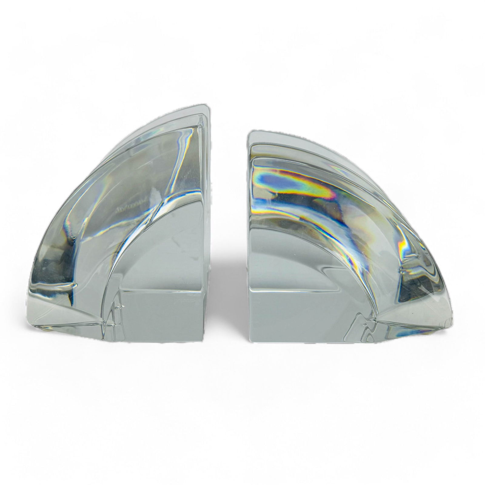 Baccarat France Vega Crystal Sculptural Bookend PR (1 of 5)