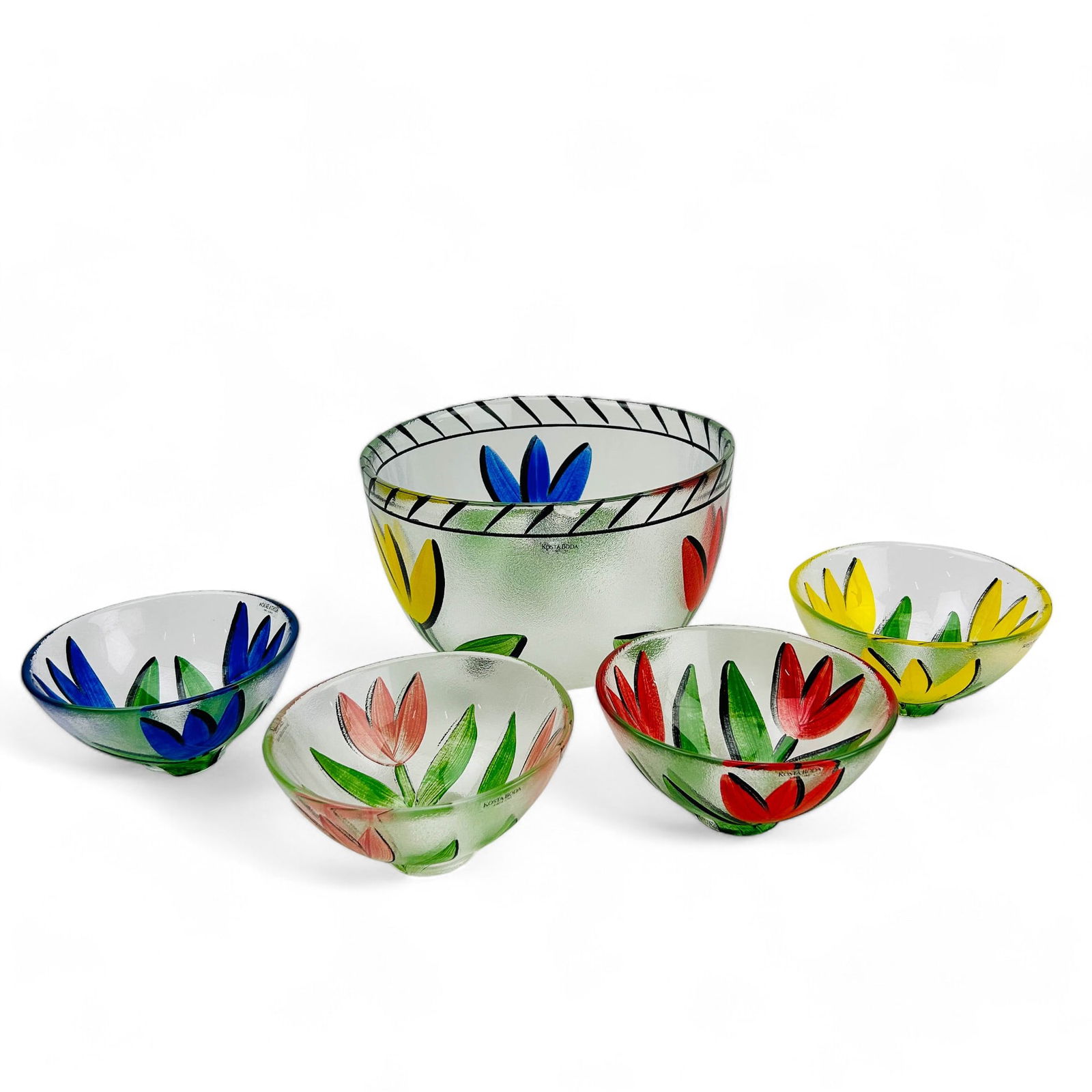 Kosta Boda Ulrica Hydman Tulip Salad Serving Bowls (1 of 4)