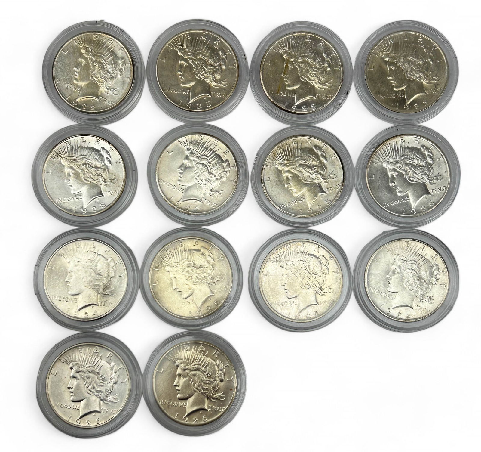 United States Peace Silver Dollar ESTATE LOT 14pc (1 of 8)
