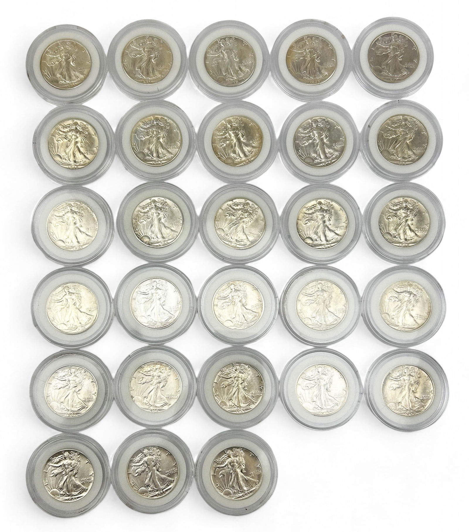 United States Walking Liberty Half Dollar 28pc LOT (1 of 8)