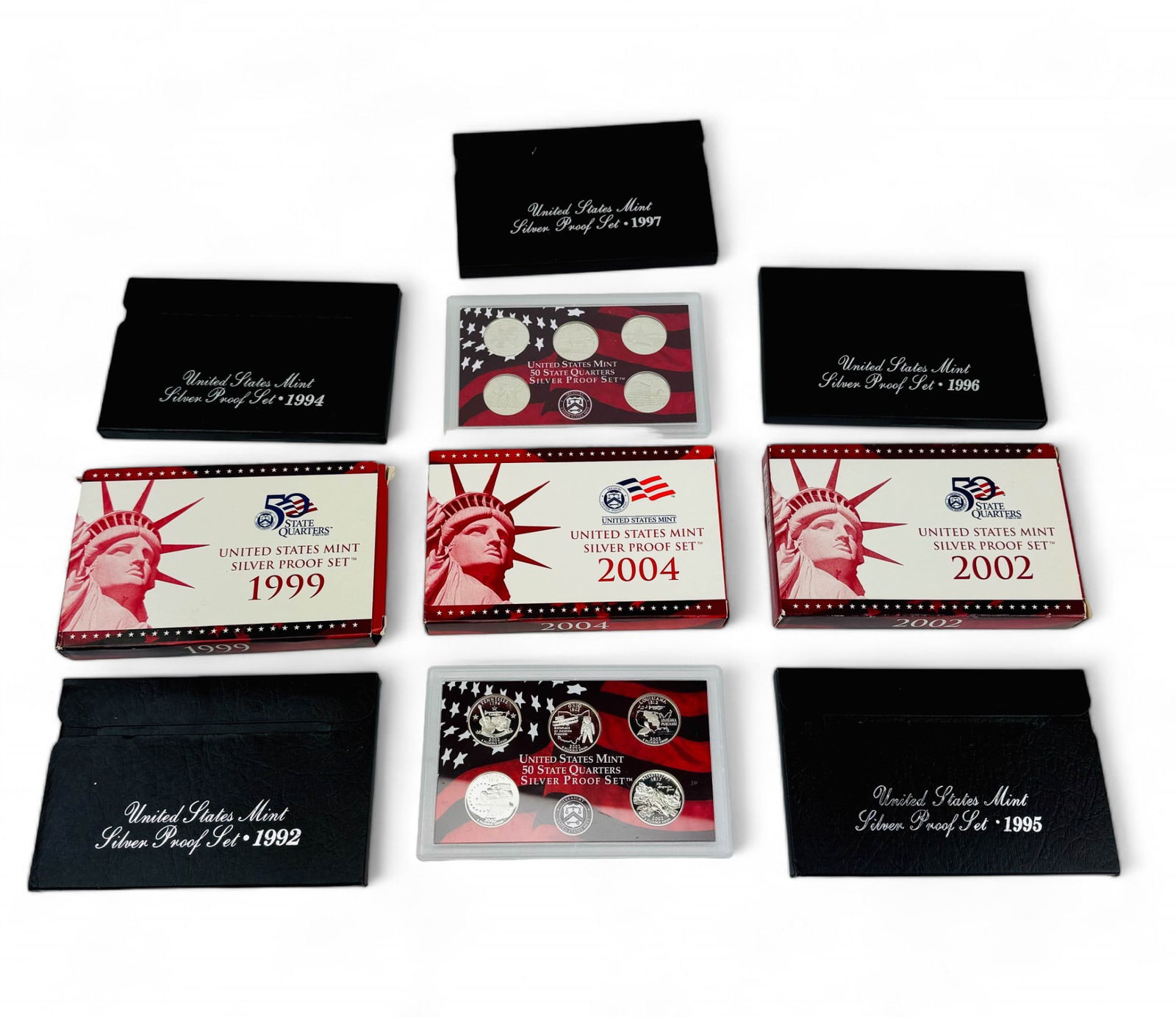 United States Mint Silver Proof Set ESTATE LOT 10p (1 of 12)