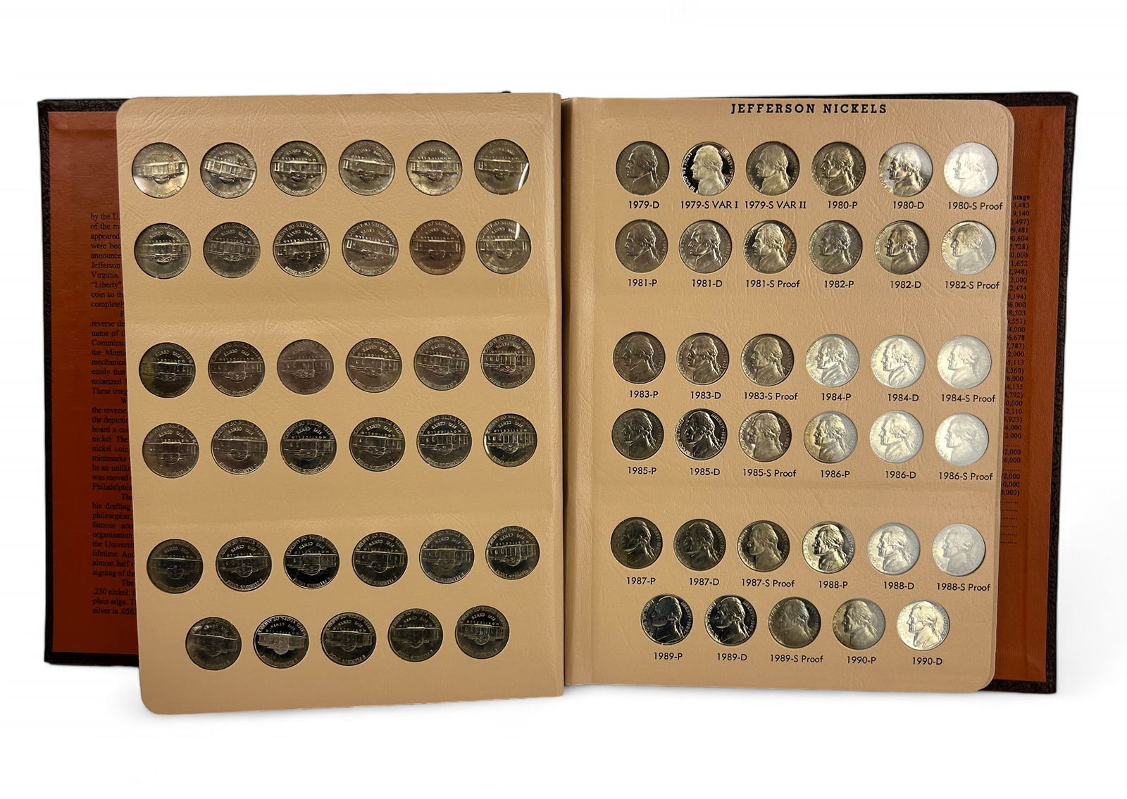 Dansco Coin Album Jefferson Nickels Proof Only SET (1 of 6)