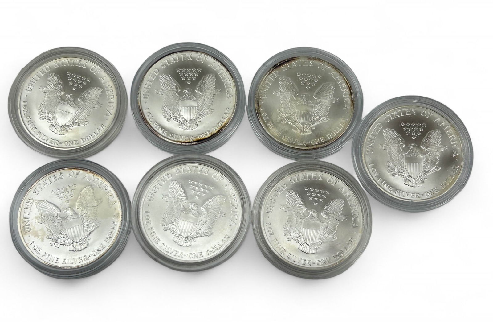 7 American Silver Eagle 1oz Fine Silver One Dollar (1 of 4)
