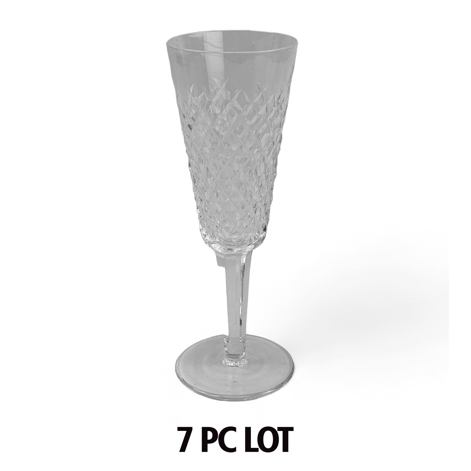 Waterford Alana Fluted Champagne Glass 7pc Lot (1 of 4)