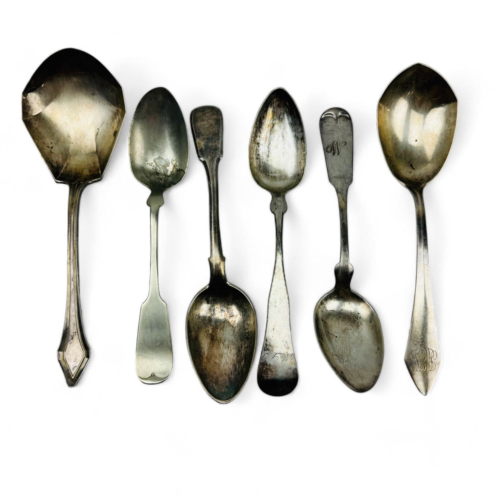 Sterling 925 Coin & 84 Silver Table Serving Spoons (1 of 4)