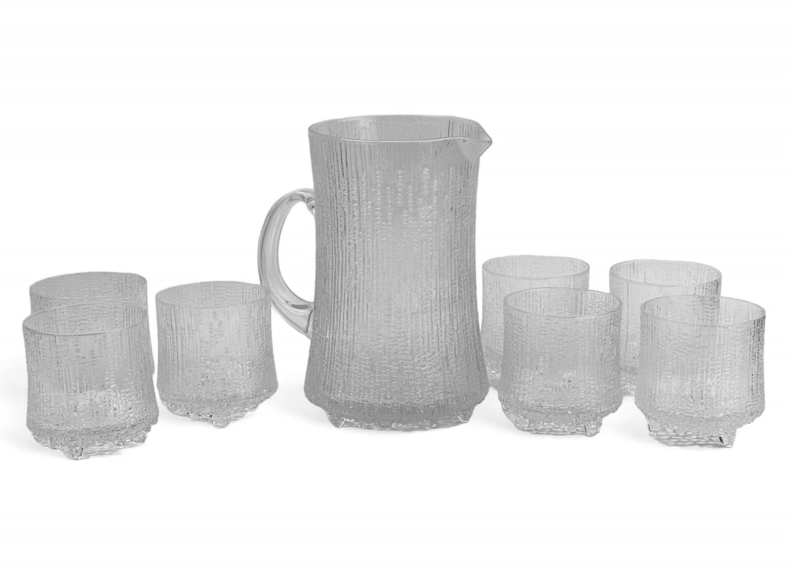 Iittala Finland Ultima Thule Whiskey Glass Jug 8pc (1 of 3)