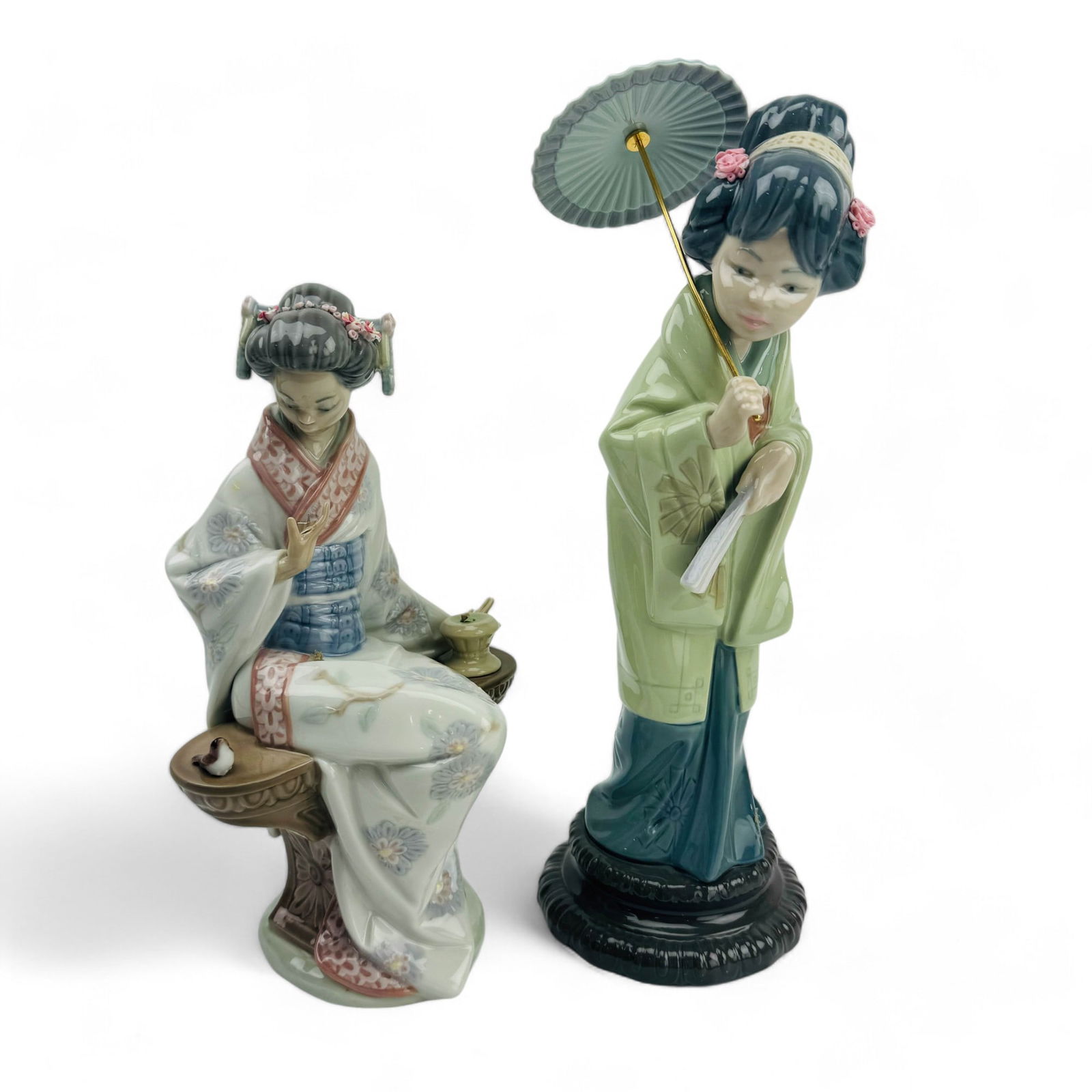 Lladro Oriental Spring & Nippon Lady Figurine LOT (1 of 7)