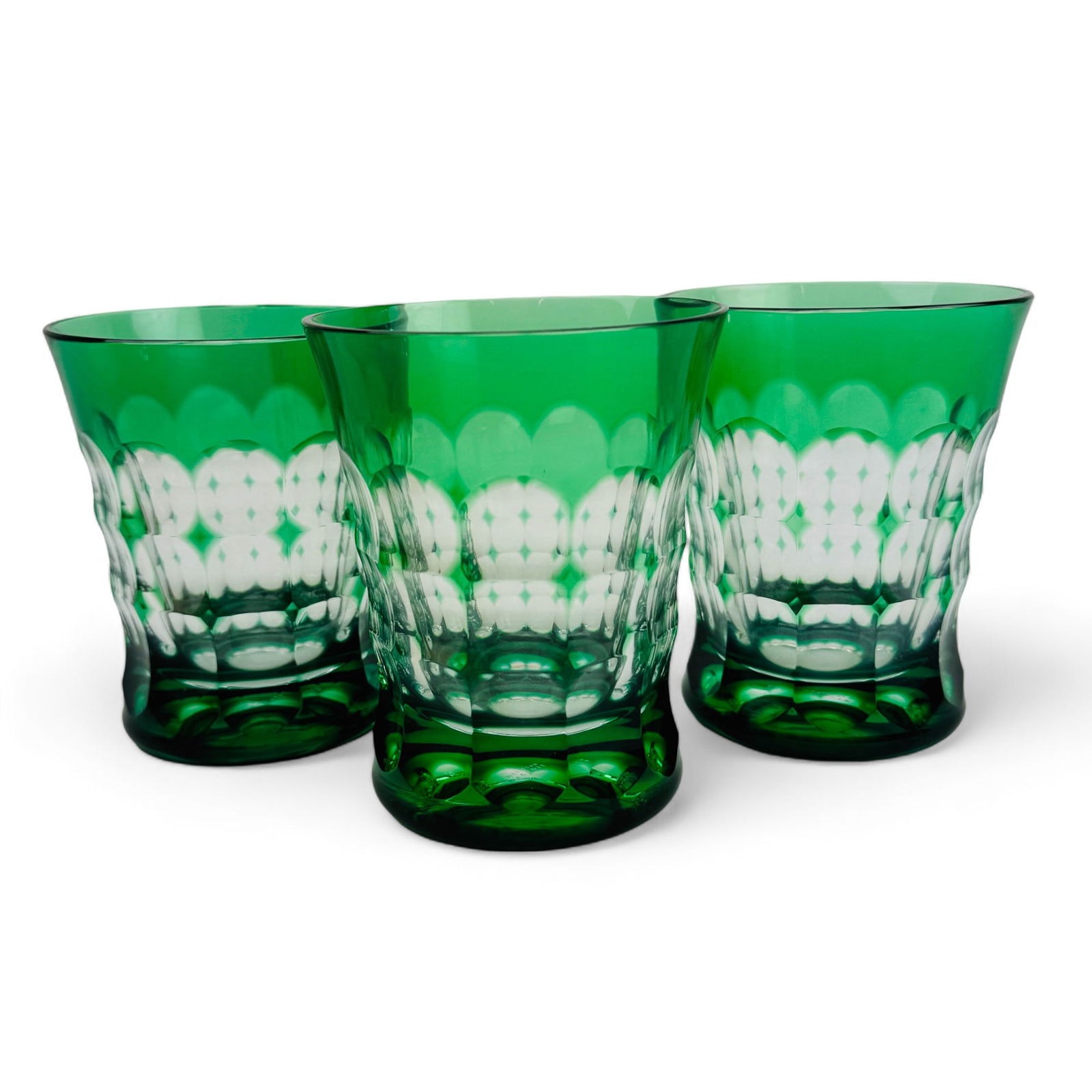 3 Christian Lacroix Green Crystal Tumblers w Box (1 of 5)