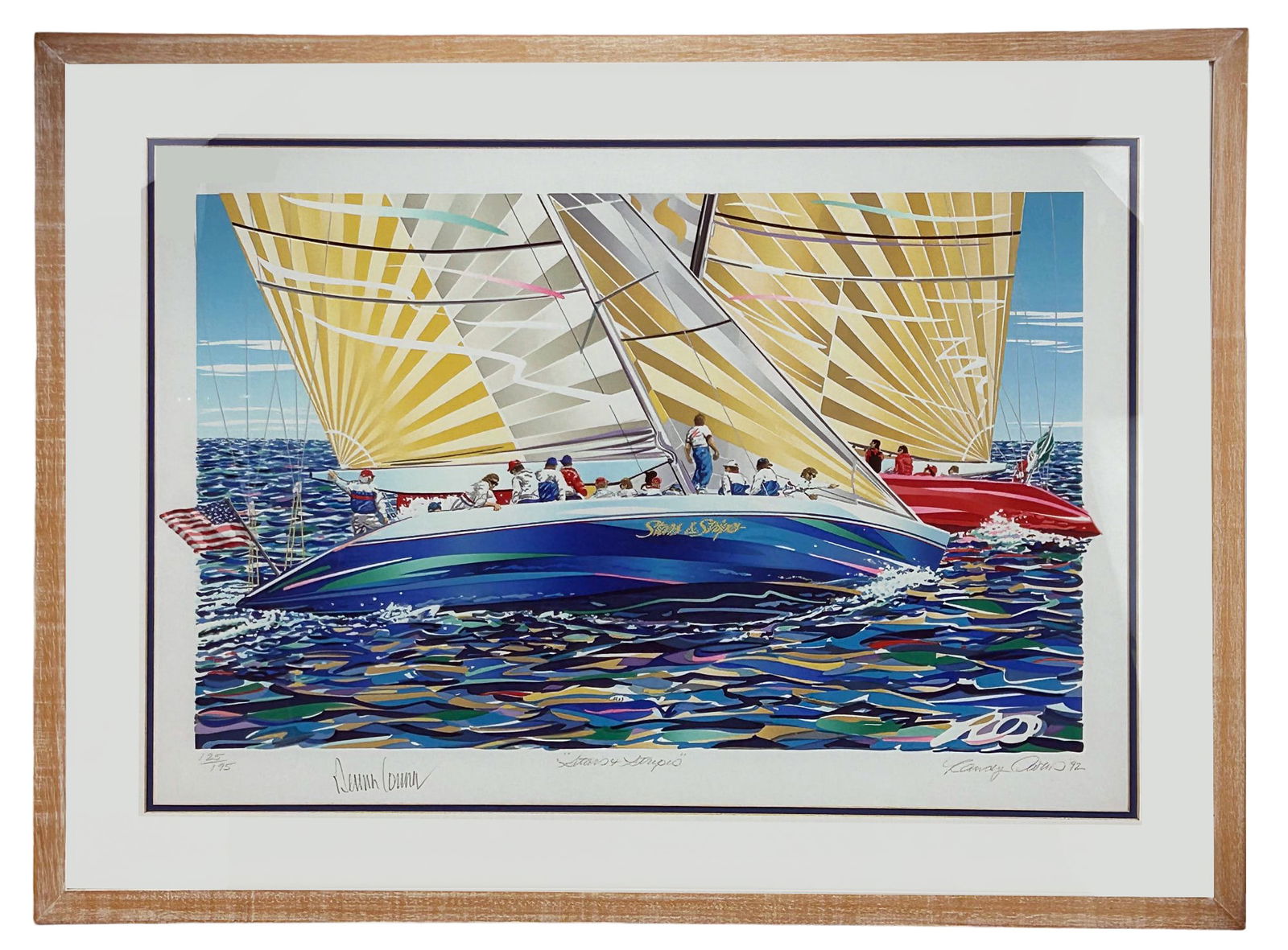 Randy Owens b.1955 Stars Stripes Serigraph SIGNED (1 of 7)