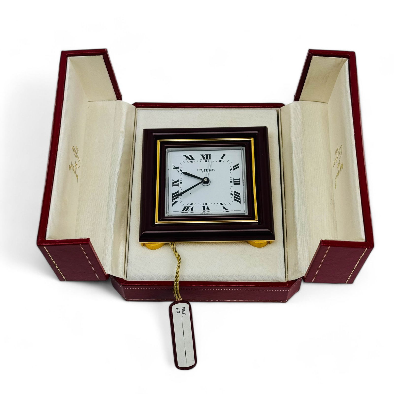 Le Must de Cartier Manual Wind Travel Alarm Clock (1 of 5)