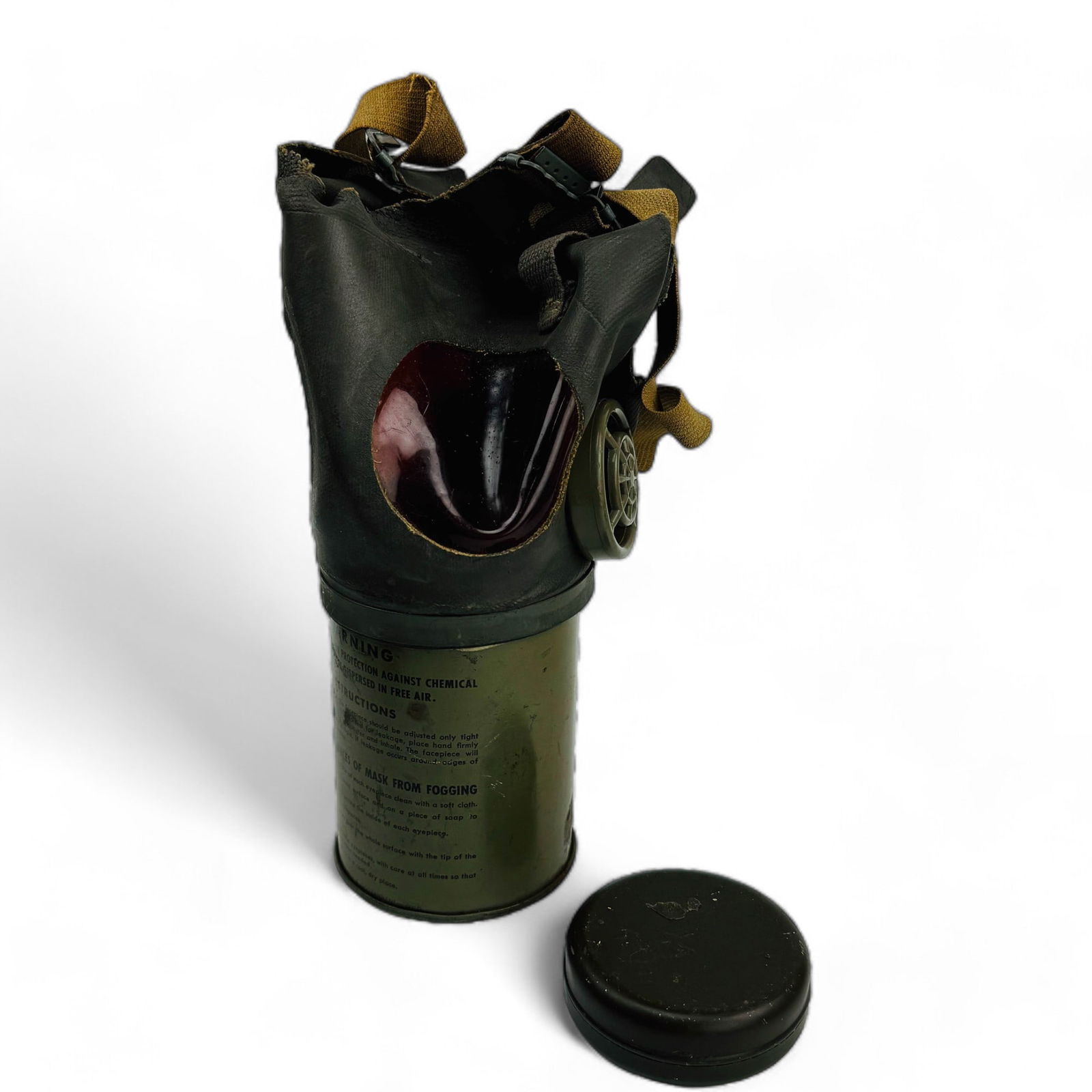 World War II German Gas Mask Canister Set w/ Can (1 of 4)