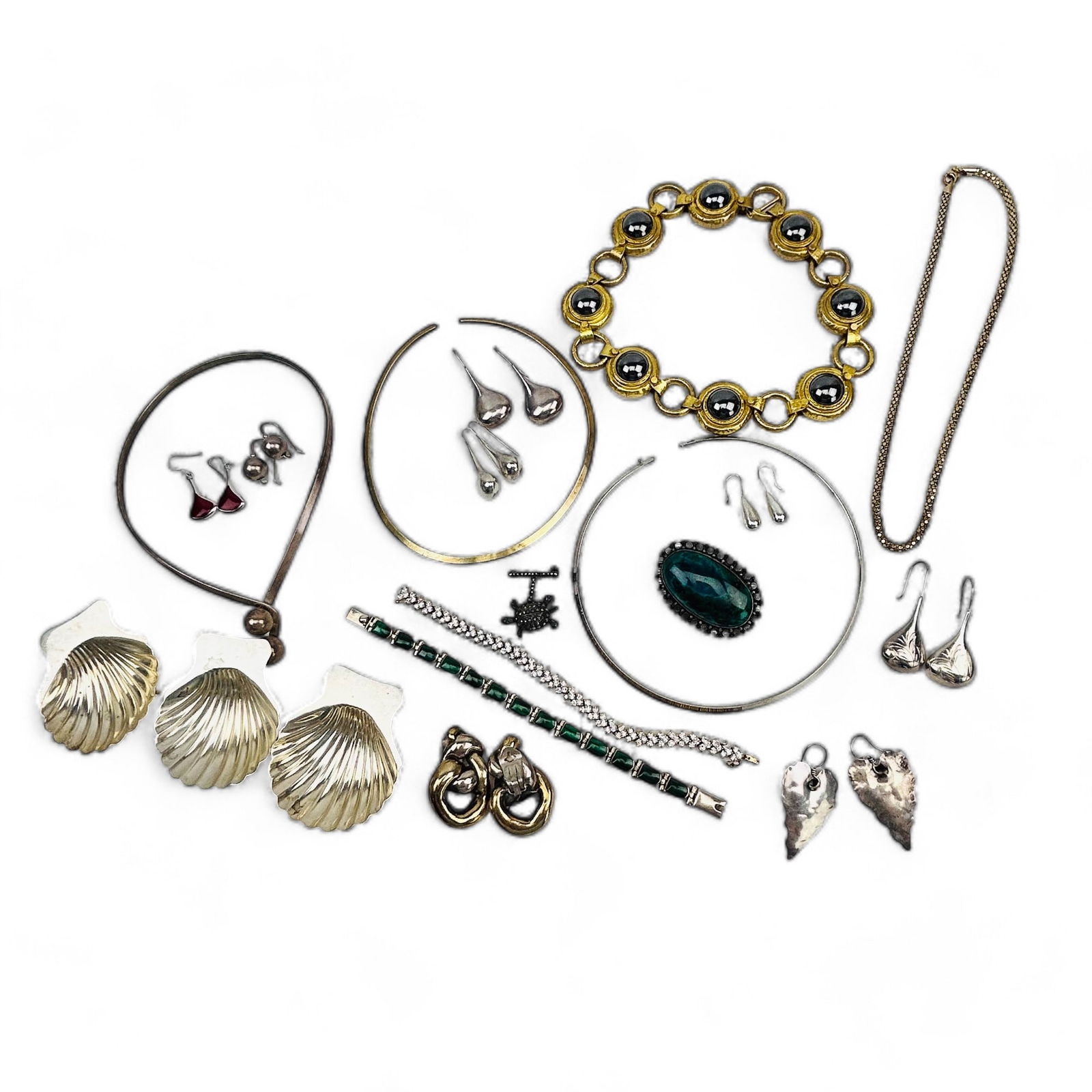 Jewelry Assorted Lot 19 Pcs Sterling Silver 432g (1 of 11)