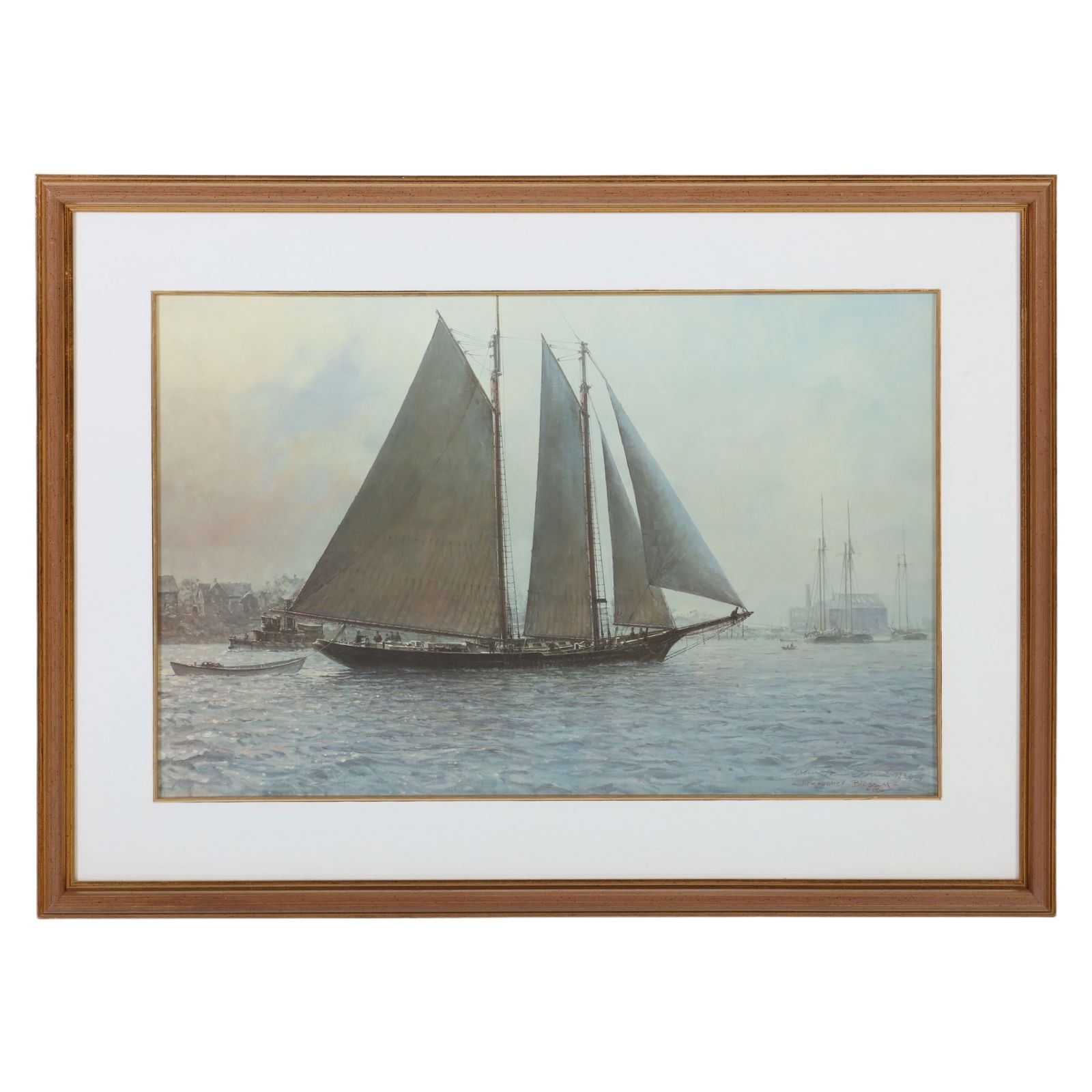 Christopher Blossom b.1956 Sailboat Litho SIGNED (1 of 6)
