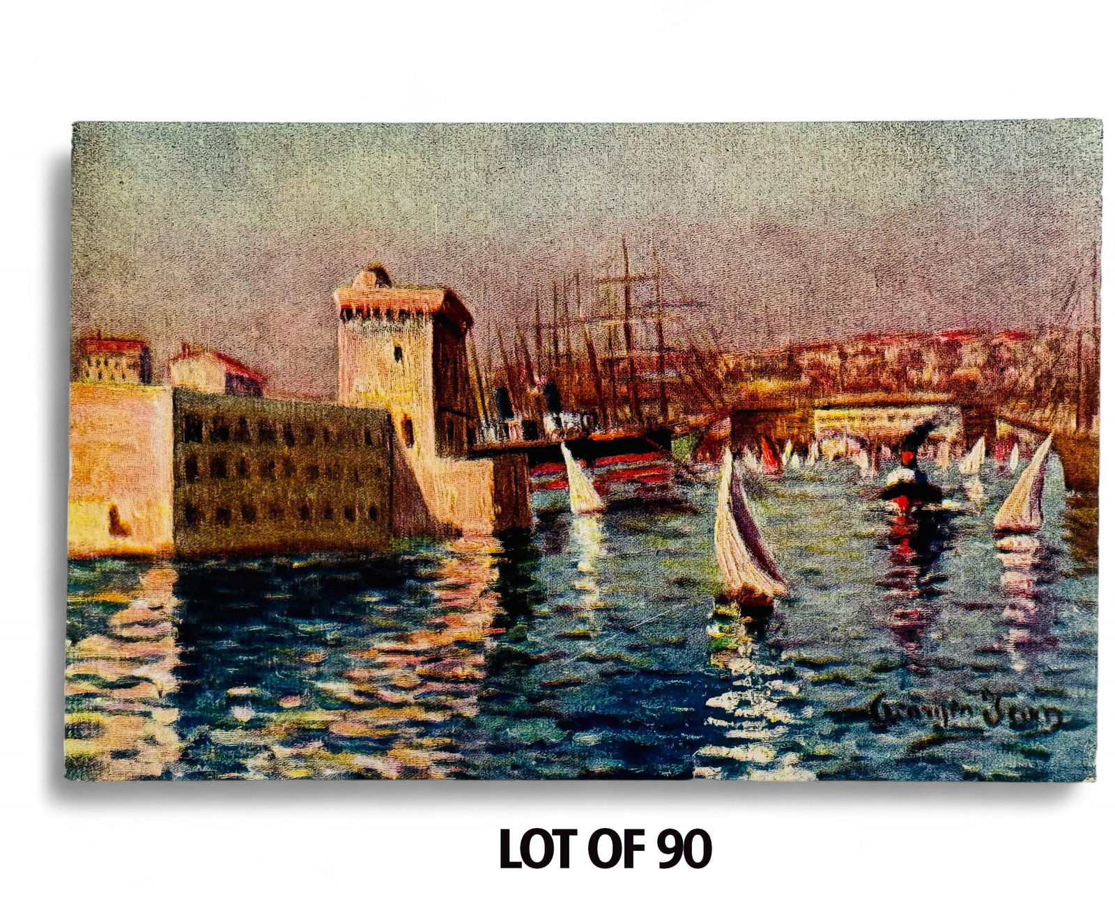 Maritime Nautical Boat Ship Vessel Postcard LOT: Estate collection lot of over ninety (90) color and black and white postcards. The ephemera subject matter include Maritime Nautical Sailboat, Sail Ship, Sailing Vessel themed cards. Some have corresp