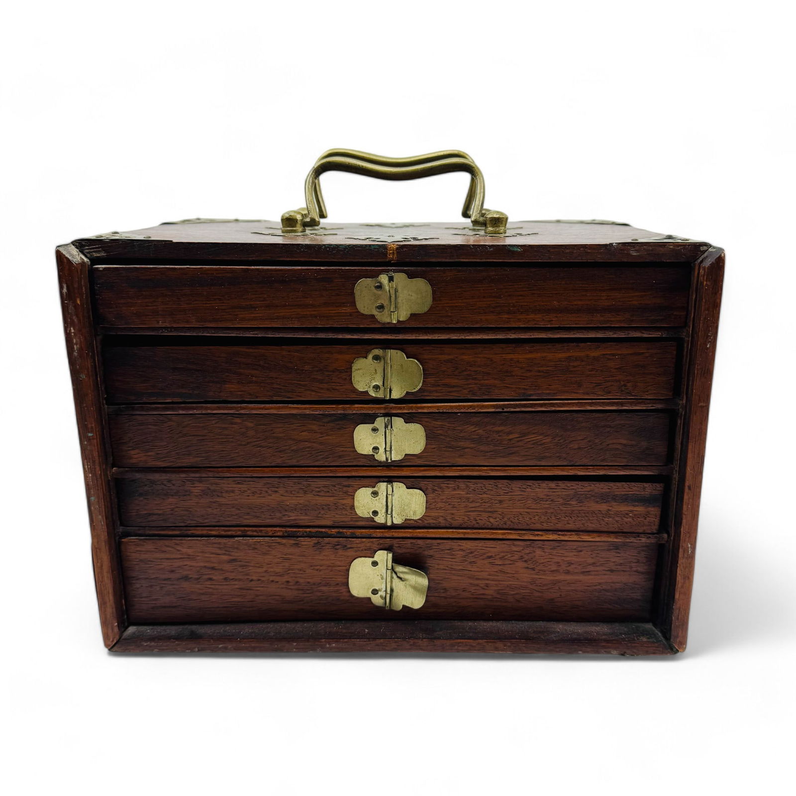 Chinese Mahjong Bamboo Bone 148 Tile Game w/ Box: Early 20th century Chinese origin game involving skill, strategy and luck. Includes a total of 148 dovetailed bamboo and bone tile and counting sticks. Of the 148 tiles, there are 4 blanks. All in fit