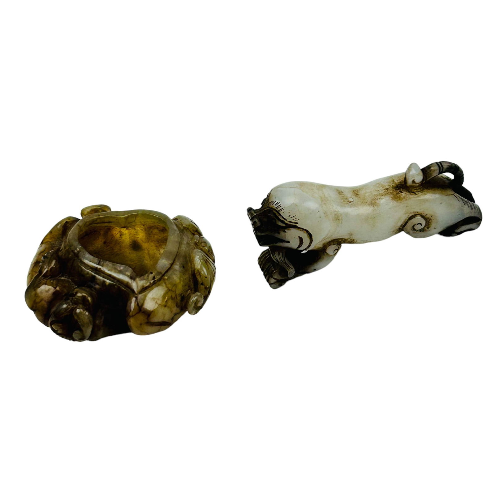 Chinese Hardstone Sculpture & Brush Washer Pot (1 of 4)