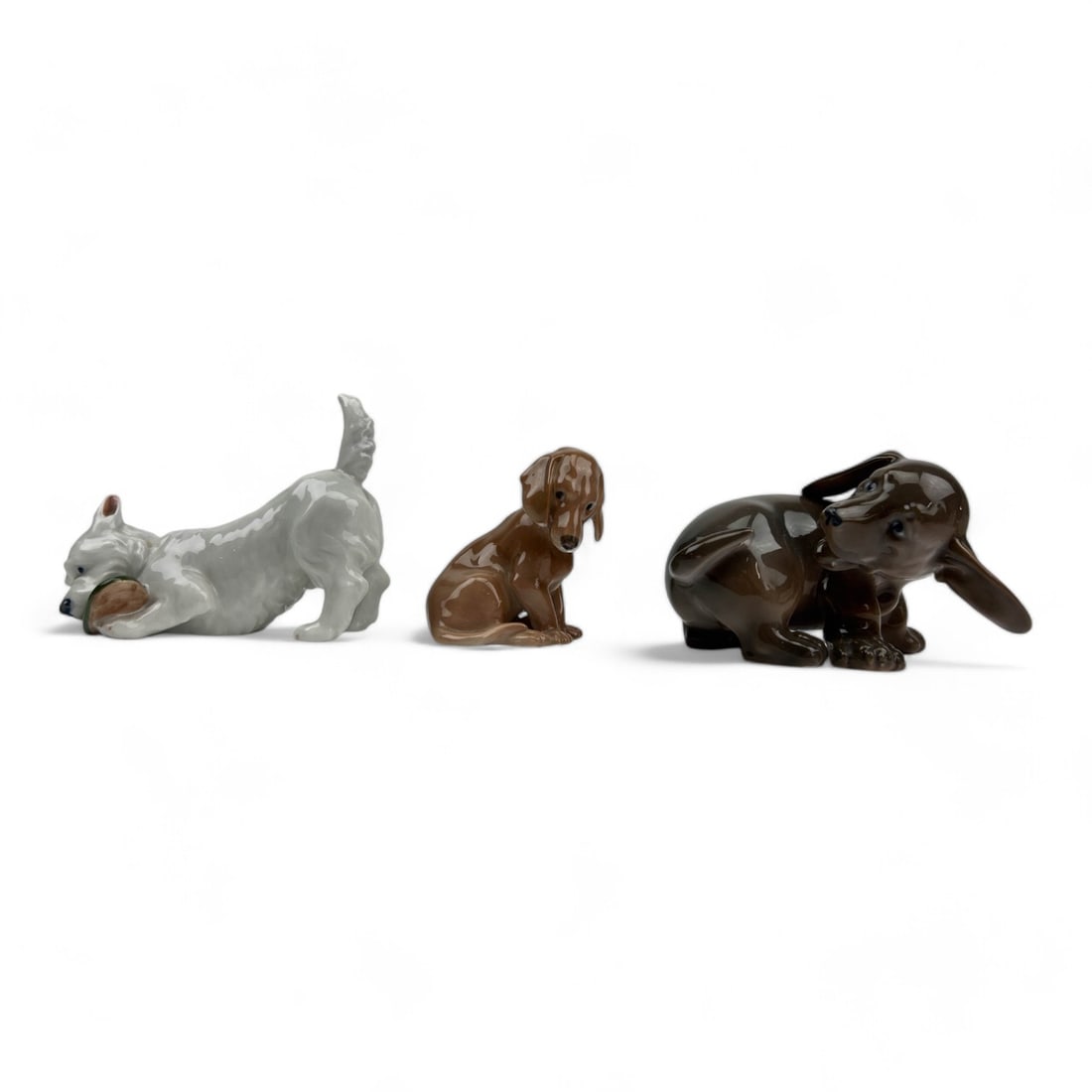 Royal Copenhagen Bing Grondahl Dog Figurine 3p LOT (1 of 5)
