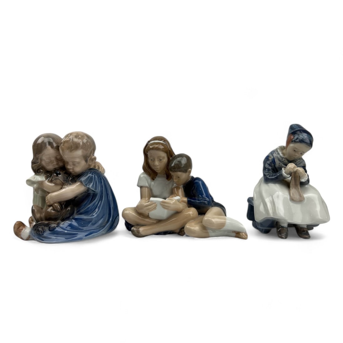 Royal Copenhagen Denmark Porcelain Figurine 3p LOT (1 of 6)