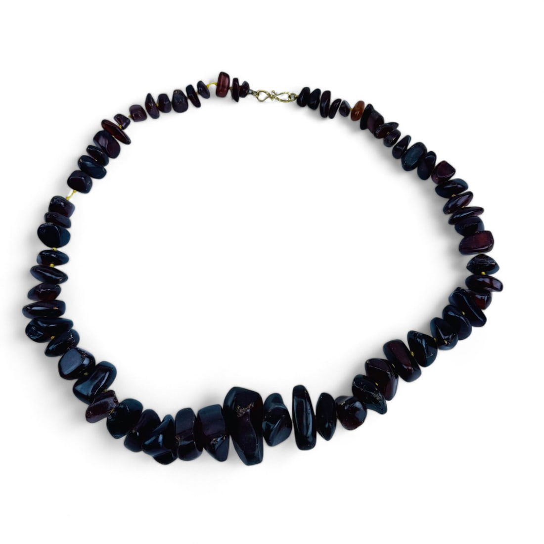 Baltic Cognac Nugget Amber Graduated Necklace (1 of 2)