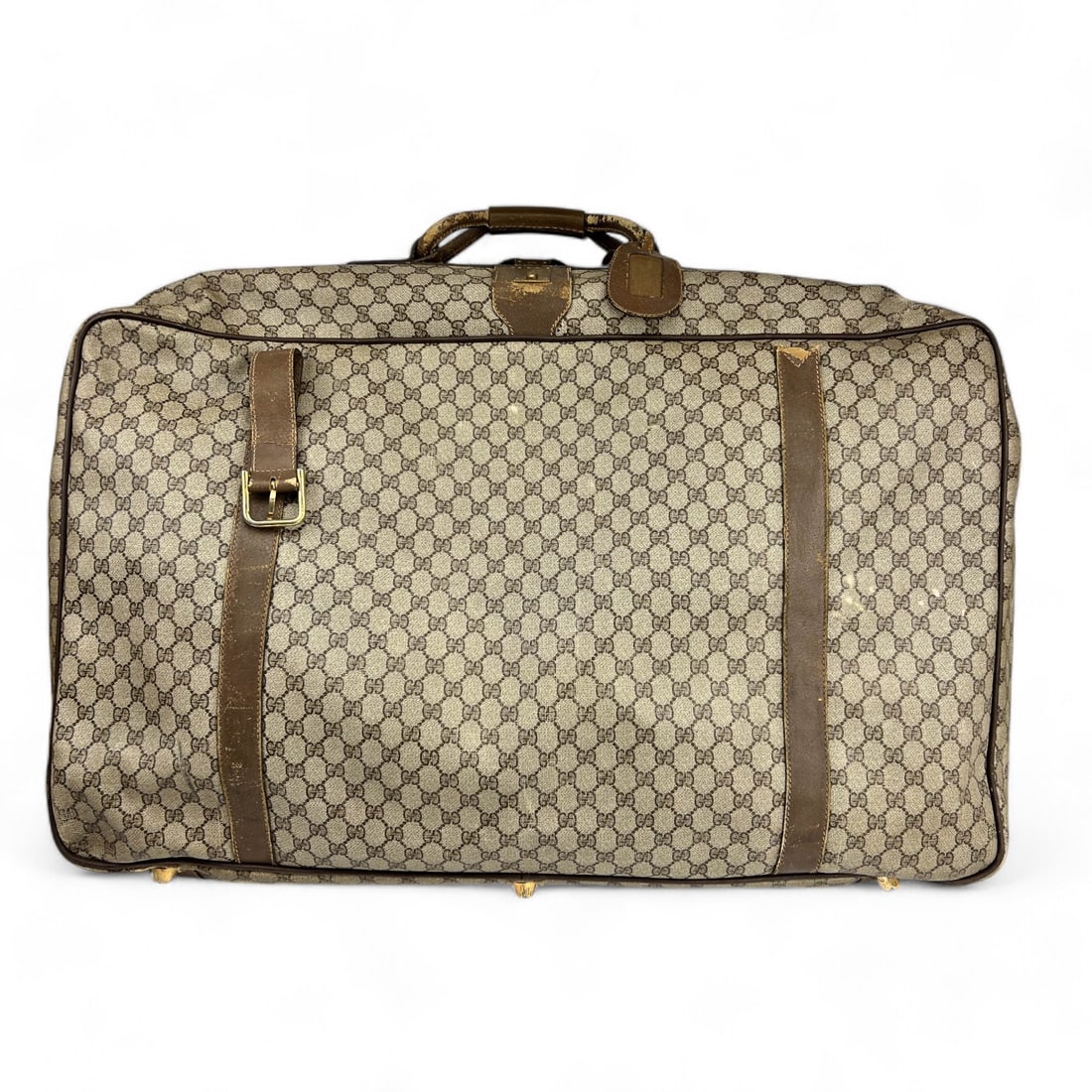 Vintage Gucci GG Designer Canvas Luggage Suitcase (1 of 6)
