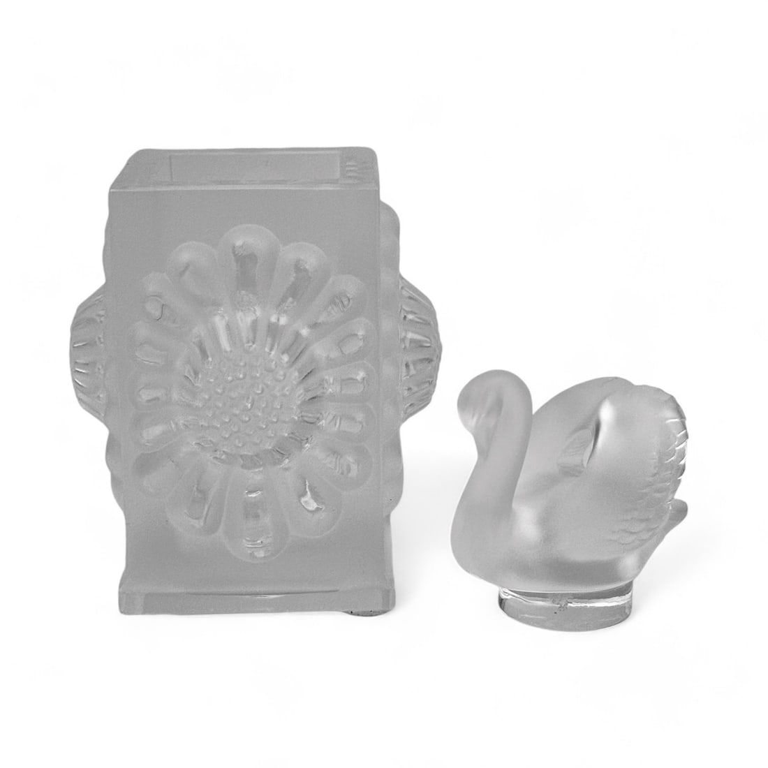 Lalique Crystal Cigarette Holder and Swan Figurine (1 of 6)
