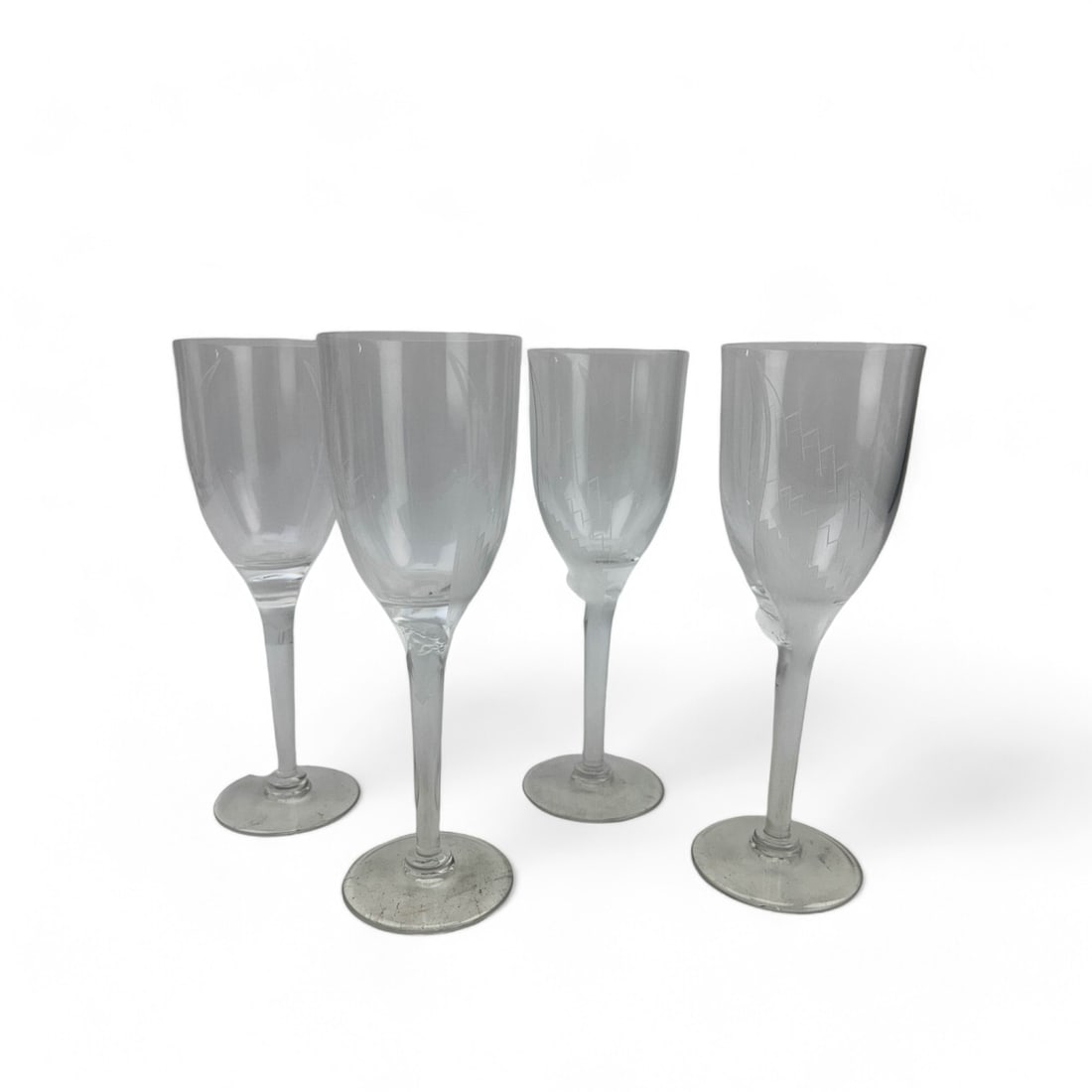 Set 4 Lalique Crystal Ange Fluted Champagne Glass (1 of 5)
