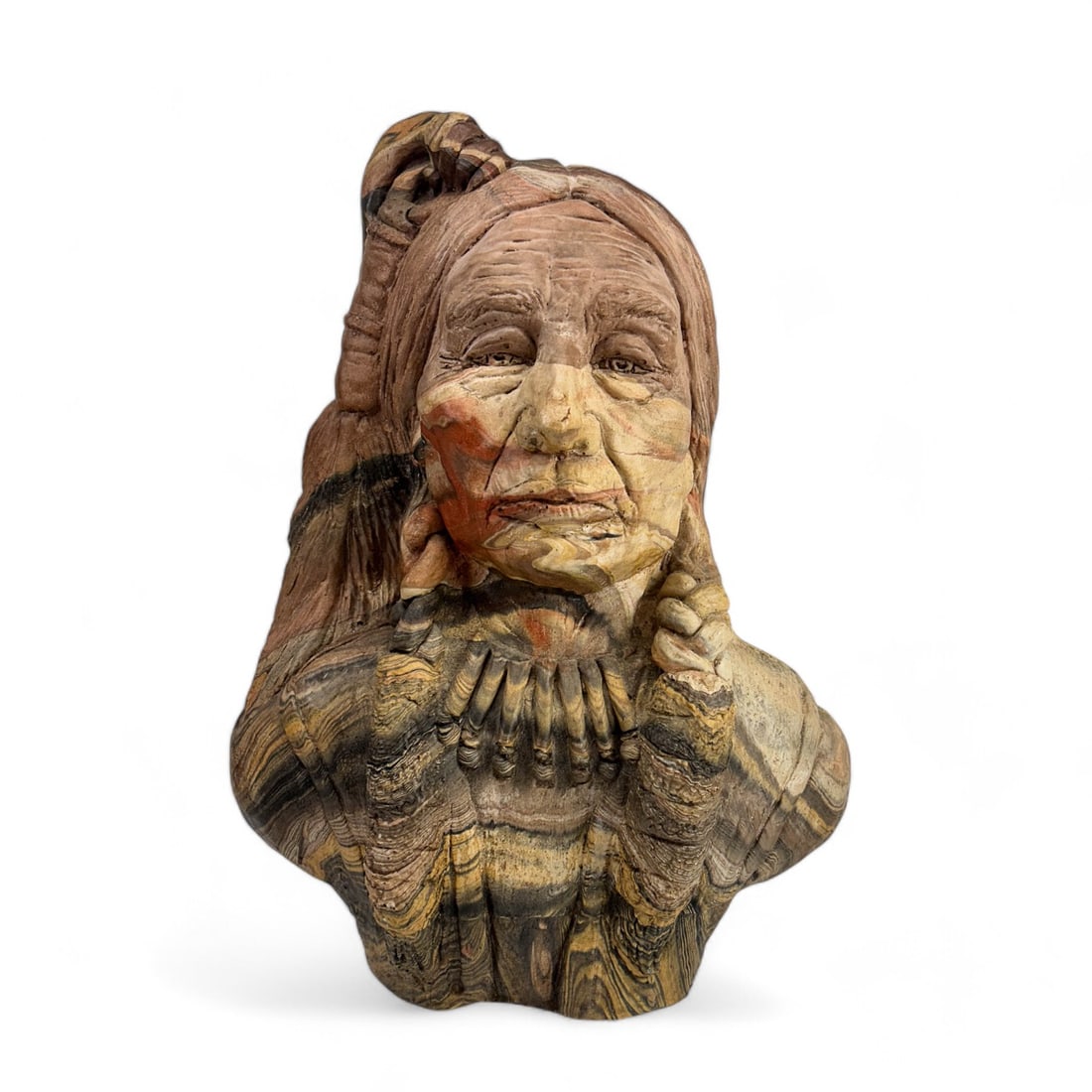Native American Indian Composite Bust Sculpture (1 of 8)